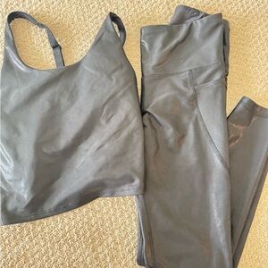 Shiny Black Old Navy Active Set